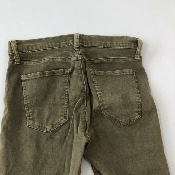 34N 118W Pants Women's 27 Olive Green Skinny Utility SOHO Zip Stiletto Size 27 - Picture 10 of 11